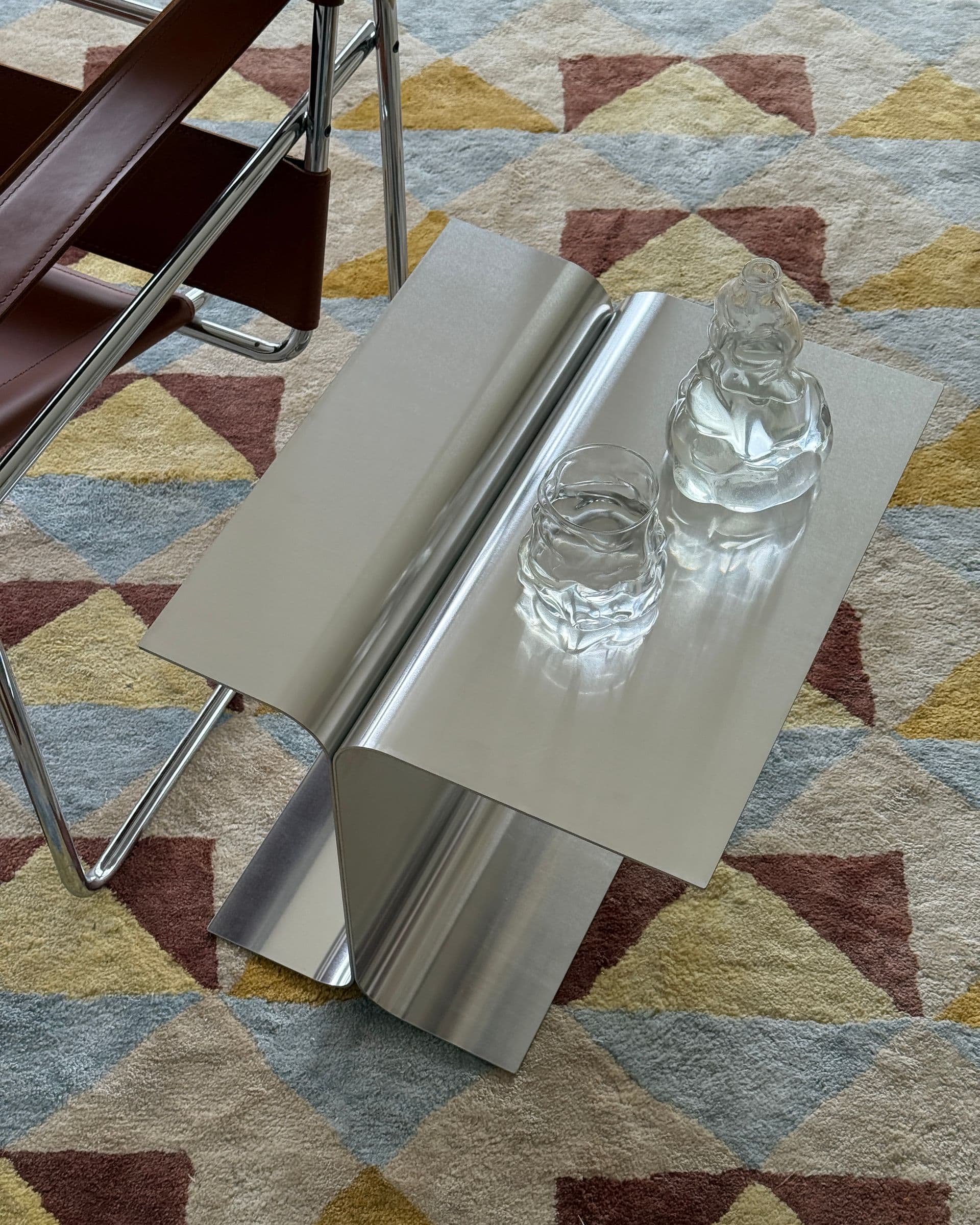 Luce Aluminium Side Table