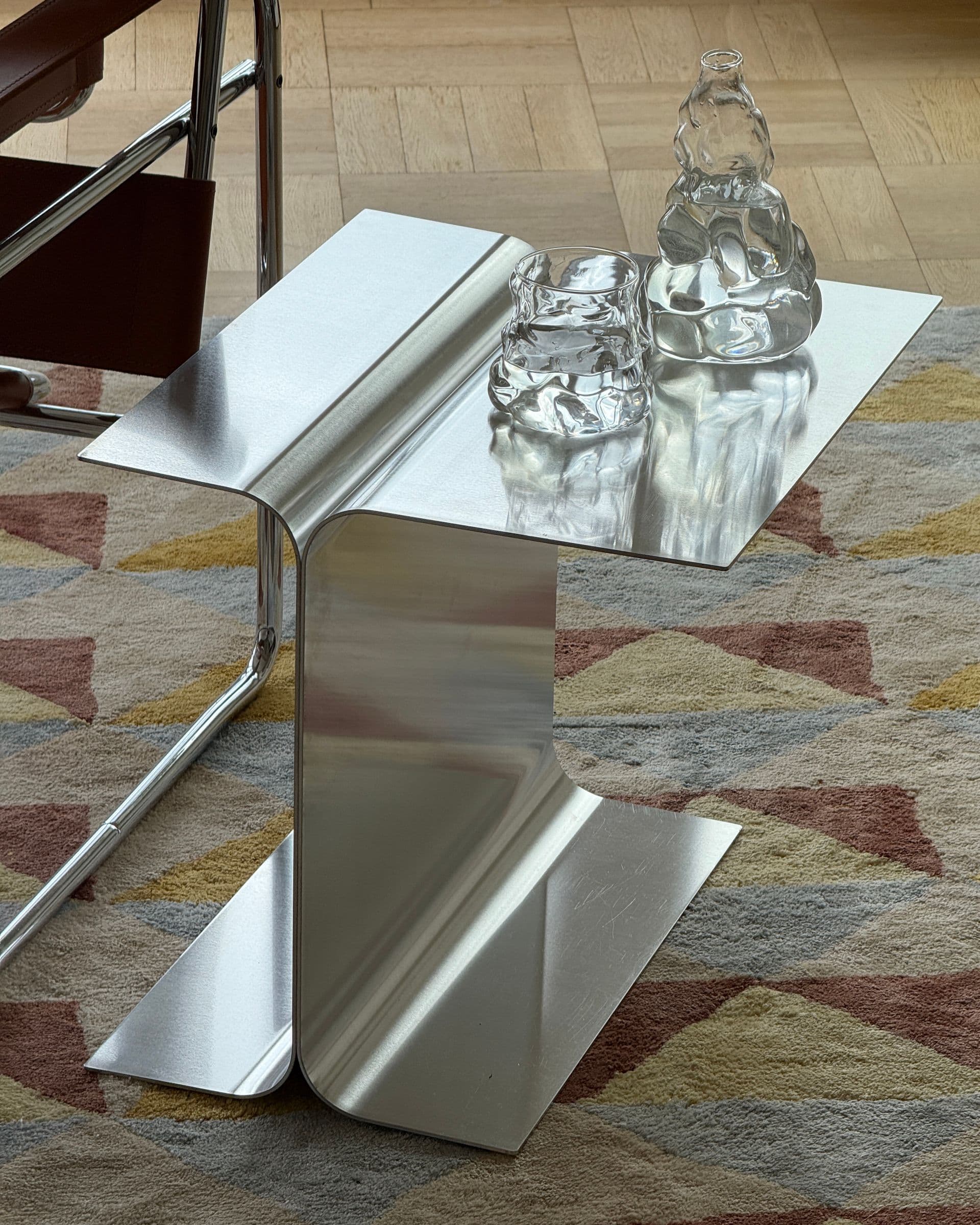 Luce Aluminium Side Table
