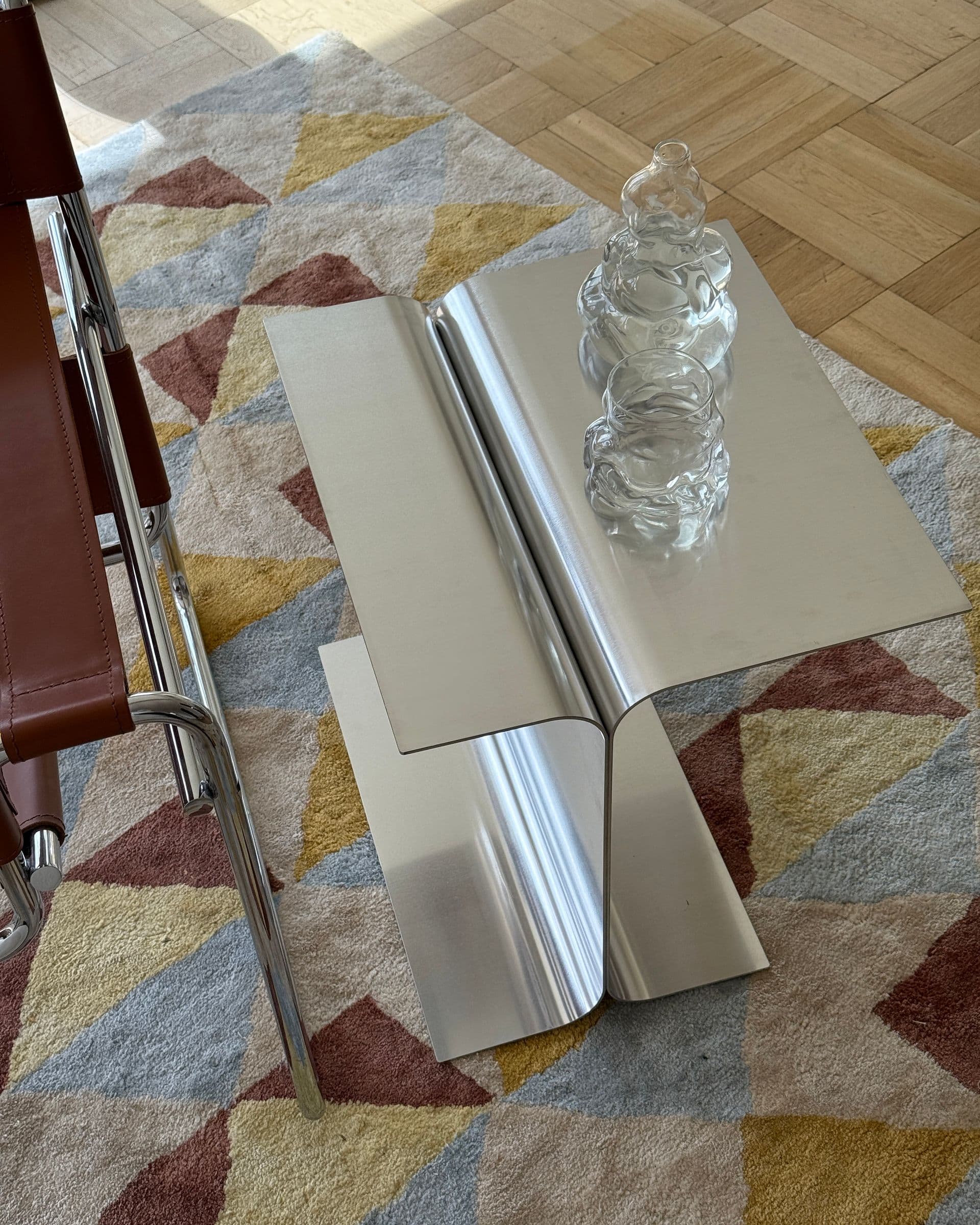 Luce Aluminium Side Table