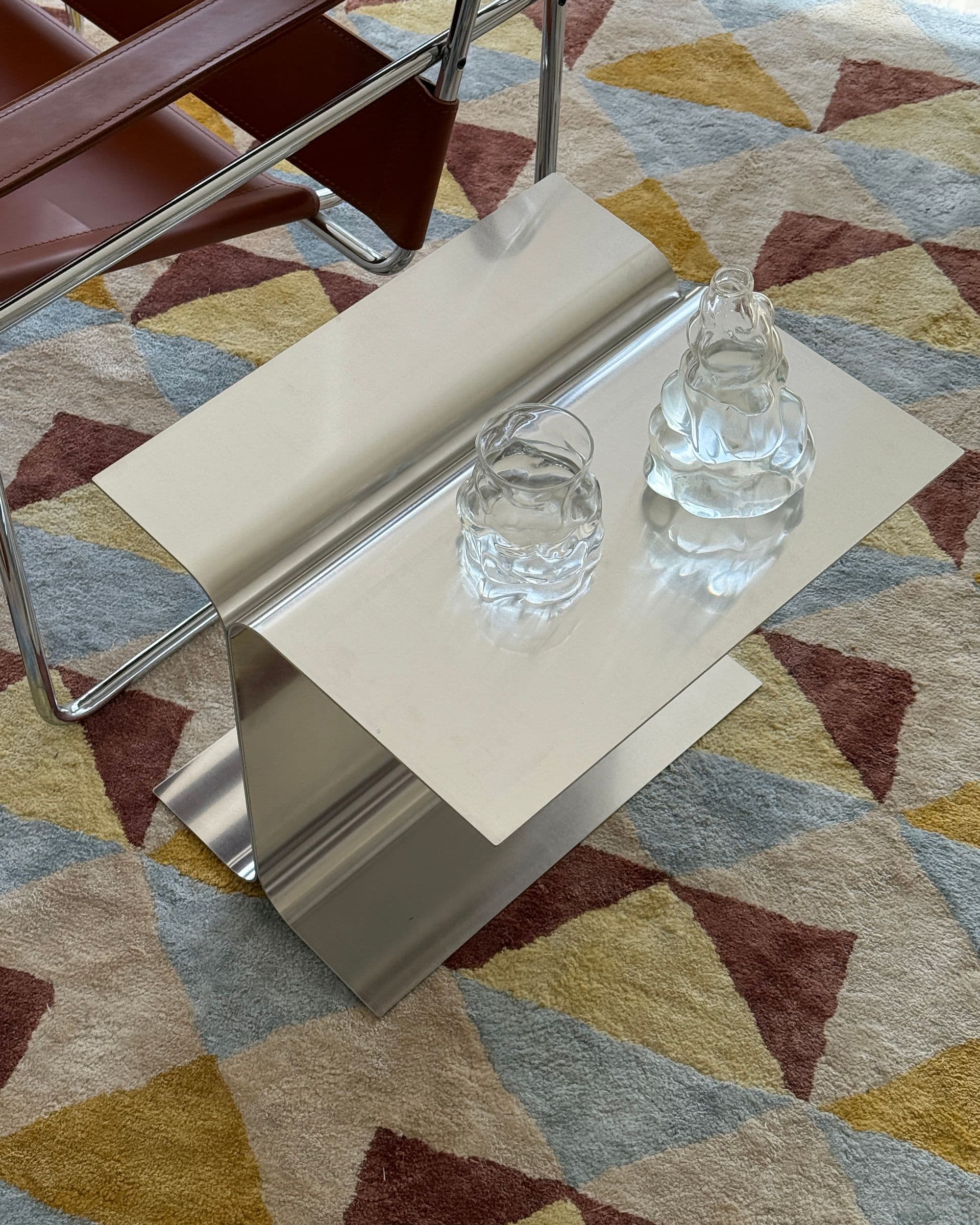 Luce Aluminium Side Table