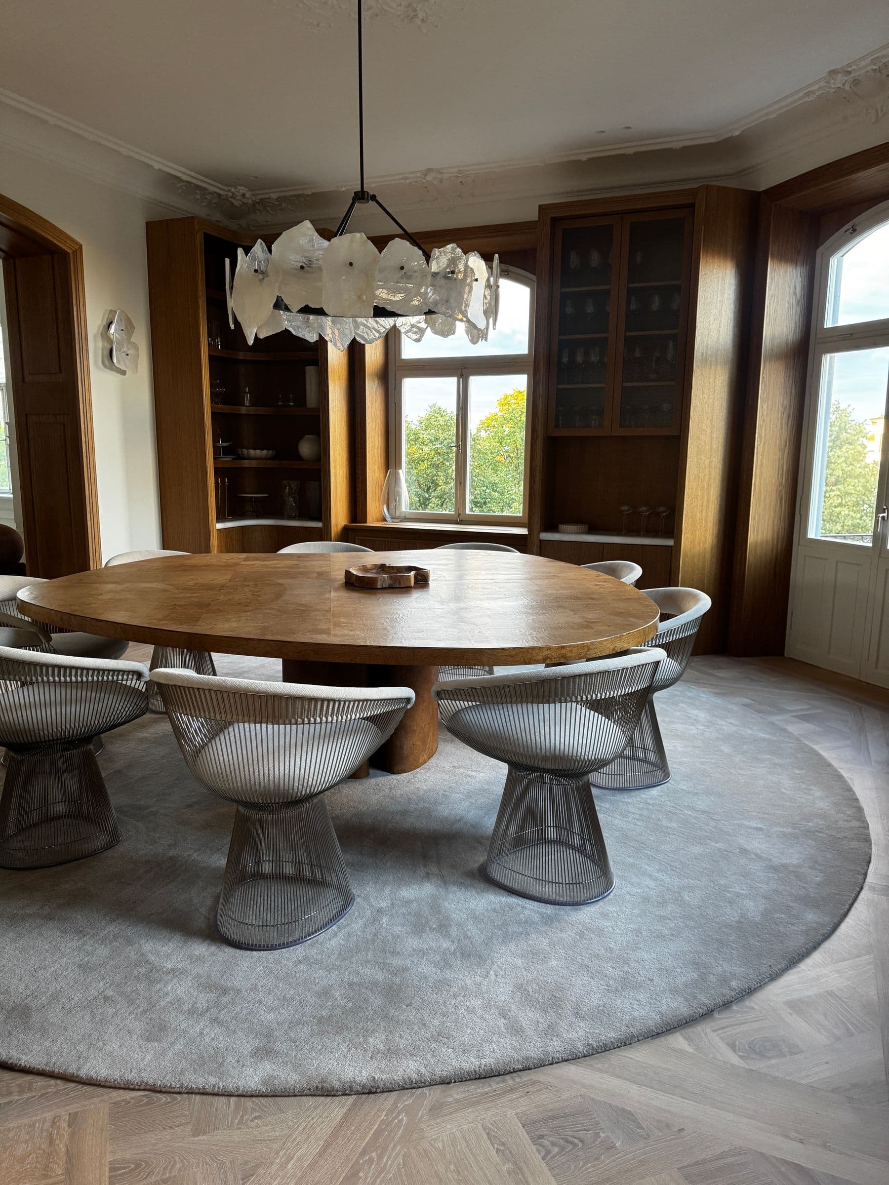 Liljehok Round Wool Rug